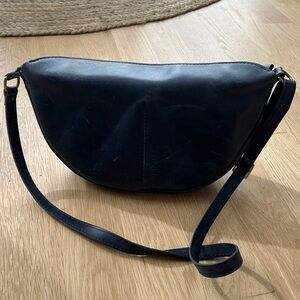 Portland leather cross body bag